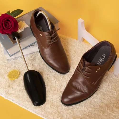 Vista 5 de ZJHSXDR 10 pares de plástico para zapatos de árbol moldeador para hombres (negro)