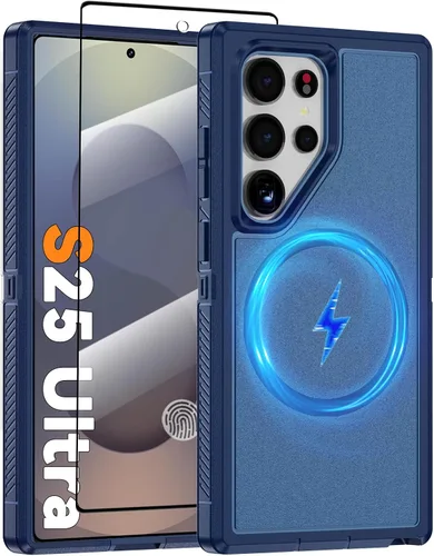 Vista 43 de Funda magnética para Samsung Galaxy S24+ Plus compatible con carga Magsafe [protector de pantalla de vidrio]
