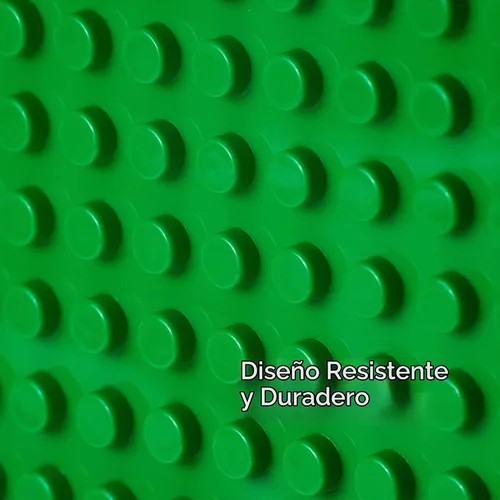 Vista 3 de Placa base de bloque de construcción verde, 15 x 10.5 pulgadas, compatible