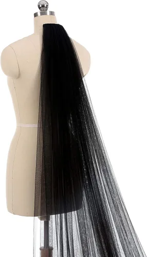 Vista 4 de EllieHouse Womens 2 Tier Cathedral Wedding Bridal Veil With Metal Comb