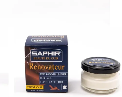 Vista 2 de SAPHIR Beauté du Cuir Renovateur - Cleans, Nourishes, Protects and Shines - with Chamois Cleaning Cloth