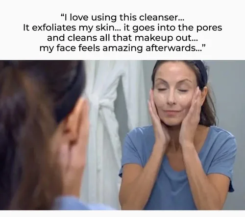 Vista 5 de NassifMD - Limpiador facial de ácido glicólico, limpiador facial hidratante, antienvejecimiento, limpiador glicólico para la cara para arrugas