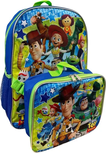 Vista 2 de Ruz Mochila con licencia para niños de 16 pulgadas con juego de fiambreras extraíbles (Toy story)