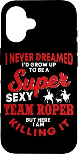 Vista 32 de Funny Team Roper Quote Rodeo Western Horse Roping Case para iPhone 17
