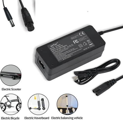 Vista 3 de Cargador de repuesto de 42 V compatible con Hover-1 36V Highlander, Dynamo, Gambit, Jive, Helios, Alpha, Journey, Formula, Escape, Pioneer y Rally