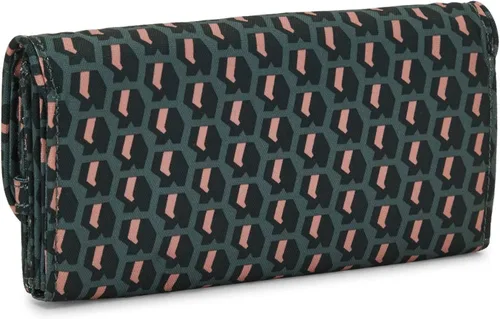 Vista 4 de Kipling Money Land para mujer, tecnología RFID anti-hacker, billetera de nailon a presión