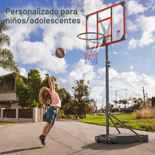 Vista 3 de Yohood Kids Basketball Hoop Outdoor 4.82-8.53ft Adjustable, Portable Basketball Hoops & Goals for Kids/Teenagers/Youth in Backyard/Driveway/Indoor
