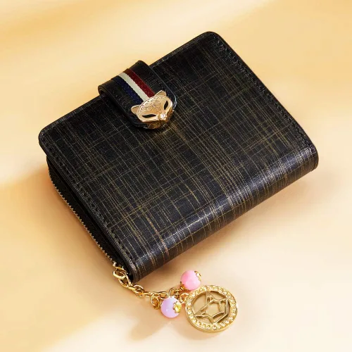 Vista 6 de FOXER Carteras pequeñas para mujer, monederos con cremallera para tarjetas de crédito, Classic