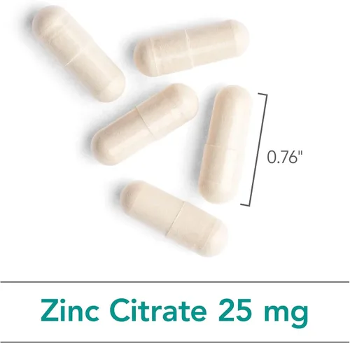Vista 4 de NutriCology Citrato de zinc - Proporciona 25 mg de citrato de zinc - Apoya la respuesta inmune, la salud cognitiva y la función celular - 60