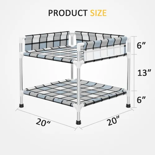 Vista 6 de Litera para Perros con Ventana de Cabecera - Cama Doble Elevada para Perros y Humanos con Barandilla de 2 Capas, Percha de Ventana para Perros, Cuna