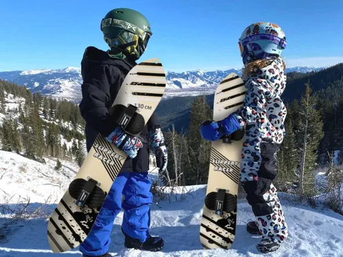 Vista 5 de Tabla de Nieve Infantil Slippery Racer con Encuadernación de Velcro en Varios Tamaños