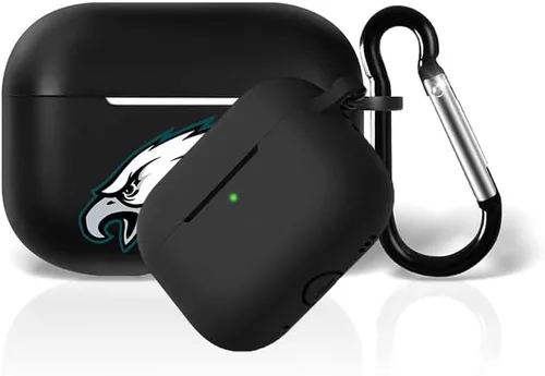 Vista 7 de Funda protectora de silicona para 49ers compatible con AirPods de 1ª/2ª generación, funda de carga, llavero