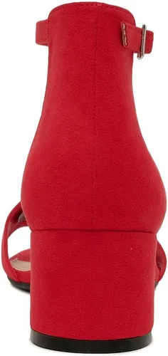 Vista 3 de Nautica Sandalia de tacón bajo de dos piezas con correa de tobillo para mujer, tacón de bloque bajo, Yona