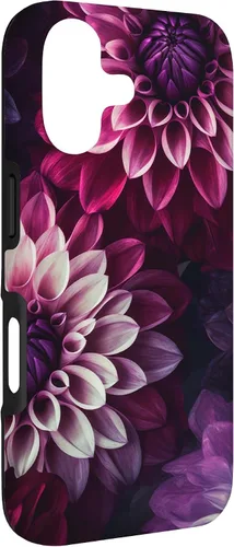 Vista 3 de Dahlia Flower Floral Nature Garden Pink Purple Maroon Design Case for iPhone 17