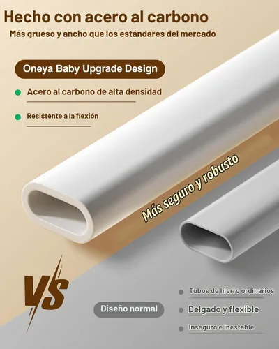 Vista 5 de 2 Barandillas de Cama de Tamaño Completo para Niños Pequeños, Sin Necesidad de Taladro, Protector de Barandilla de Cama para Bebé con Altura