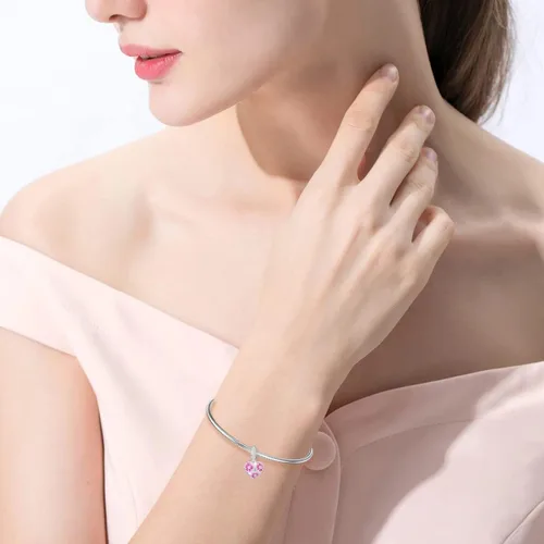 Vista 11 de LONAGO Abalorio personalizado con foto de plata de ley 925 con diseño de hueso de perro para pulsera