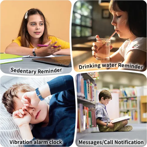 Vista 9 de Reloj para niños, rastreador de fitness, reloj de fitness para niños, rastreador de actividad con podómetros, cronómetro, resistente al agua IP68