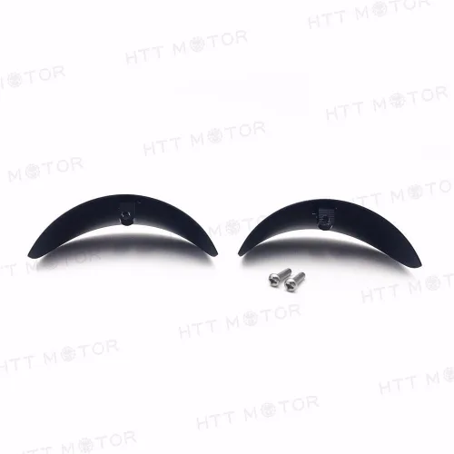 Vista 5 de Viseras de señal de giro negras compatibles con H-D 86-92 FXRT 86-90 FLST 88-Later FLSTC 94-Later FLHR