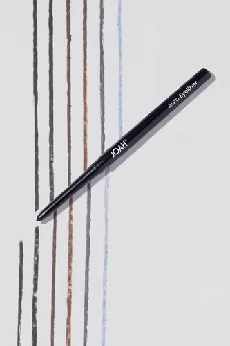 Vista 2 de JOAH Delineador de ojos automático, impermeable, retráctil, cremoso, para una aplicación precisa, larga duración, 20 horas, fórmula a prueba de Negro