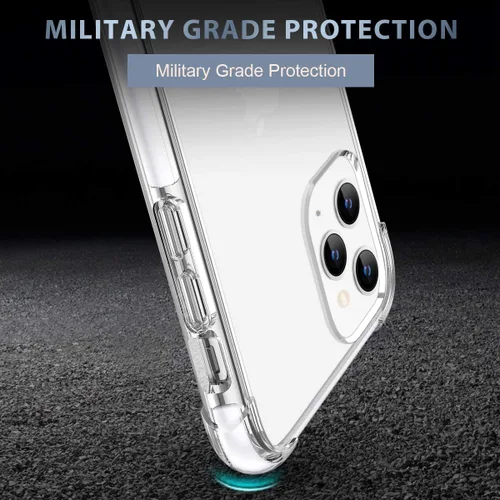 Vista 4 de MATEPROX 11 Pro Max - Carcasa protectora para iPhone 11 Pro Max 6.5, transparente, a prueba de golpes