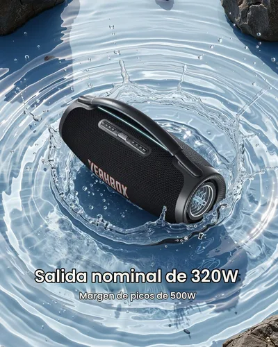 Vista 2 de YEAHBOX Ultra 320 K Altavoz portátil Bluetooth Partido Karaoke PA Altavoz Blanco