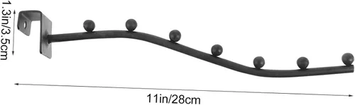 Vista 2 de Zerodeko 2 ganchos de ropa de acero inoxidable para tienda de ropa, perchero para perchero, ganchos para tienda de ropa, colgador de ropa, perchero