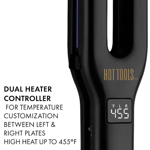 Vista 5 de HOT Tools Pro Signature - Plancha plana de doble placa, cuatro placas de 1/2 pulgada