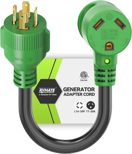 Vista 6 de RVMATE Cable adaptador de generador RV de 30 amperios a 30 amperios