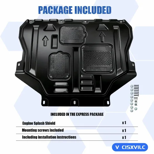 Vista 8 de Guardabarros para motor para Ford Escape 2013 2014 2015 2016 2017 2018 2019, protectores de salpicaduras del motor delantero, adecuados para Ford