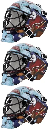 Vista 22 de Franklin Sports mini máscara para portero con logo de la NHL