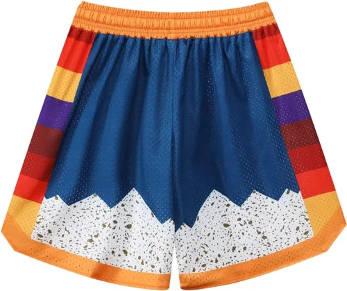 Vista 8 de BOOMLEMON Pantalones cortos de baloncesto para hombre, pantalones cortos de entrenamiento de gimnasio, pantalones cortos deportivos de malla