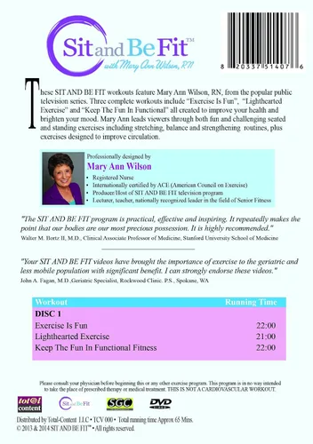 Vista 2 de Sit and Be Fit Fit Fun and Easy Workouts for Seniors