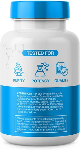 Vista 5 de Prime Powders Cápsulas NMN - 1000 mg por porción - Mononucleótido de nicotinamida estabilizado - Alta potencia extra fuerte - 120 cápsulas