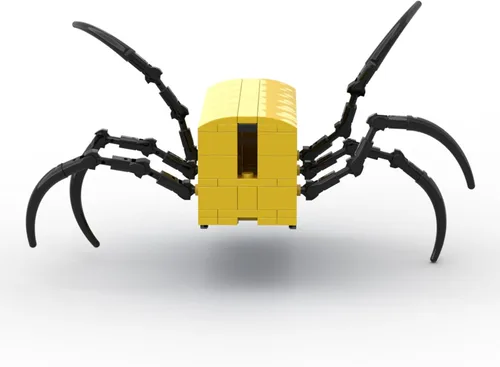 Vista 3 de Juego de bloques de construcción de figuras de Charles, juguetes de modelo de monstruo de tren araña de juego de terror, ladrillos de construcción