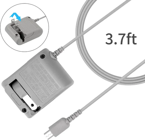 Vista 4 de Funturbo DS Lite Charger, DS Cargador Cable NDS Lite Adaptador de CA para Nintendo NDSL DS Lite Cable de Alimentación y Cable de Carga