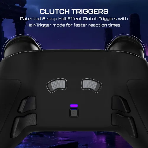 Vista 5 de Turtle Beach Victrix Pro BFG Reloaded Wireless Gaming Controller Licensed for Xbox Series X S, Xbox One, PC Gamepad, Bluetooth, Fightpad