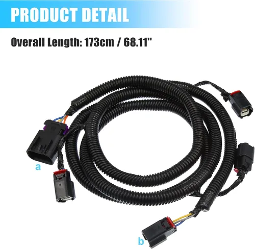 Vista 6 de X AUTOHAUX Conjunto de Cables de Sensor de Aparcamiento Trasero Compatible con Chevy Suburban Tahoe para GMC Yukon para Cadillac Escalade 22899761