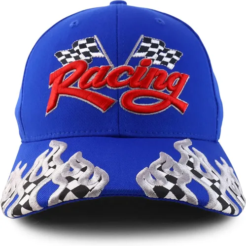 Vista 2 de Gorra de béisbol estructurada con llama bordada en 3D
