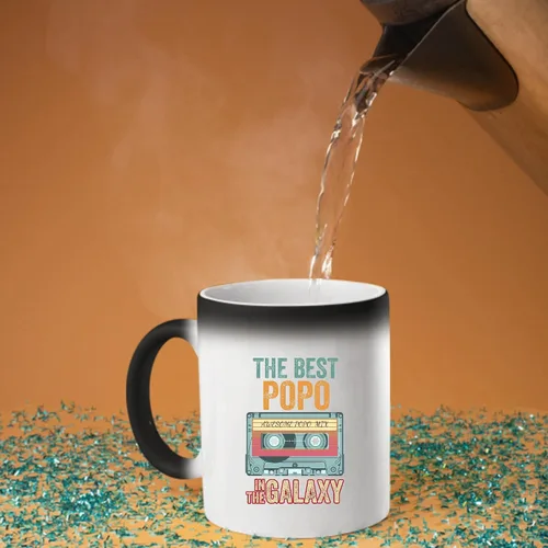 Vista 2 de Fathers Day Mothers Day Gift Funny Humor Galaxy Best POPO 11oz 15oz Color Changing Mug
