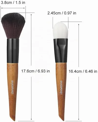 Vista 5 de DIYESMART Kit de cepillo de limpieza de 2 piezas con mango de madera, kit de cepillo de polvo para figuras, estatuas, modelos, manualidades