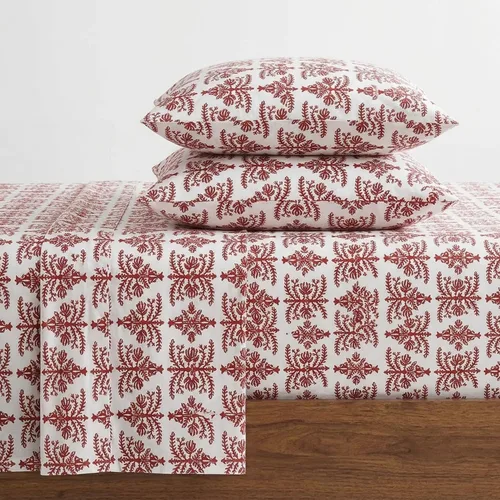 Vista 16 de Eddie Bauer - Sábanas individuales, juego de ropa de cama de franela de algodón, cepillada para mayor suavidad, decoración acogedora para el hogar