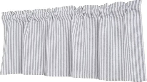 Vista 3 de Cortinas texturizadas a rayas con patrón de rayas para ventana reductora de luz para sala de estar, dormitorio, cocina, cenefa con bolsillo
