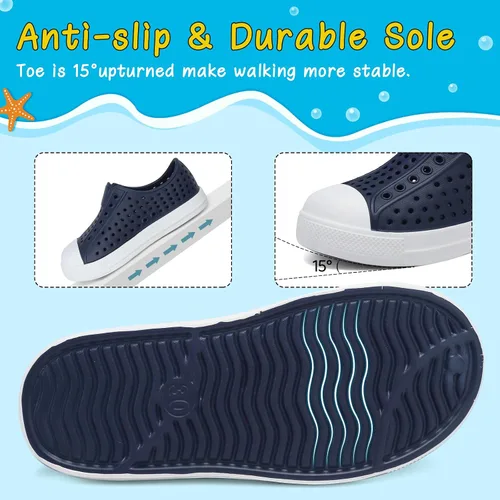 Vista 3 de ziitop Zapatos de agua para niños y niñas, sandalias de bebé, zapatos deportivos para playa, jardín, natación, antideslizantes, transpirables