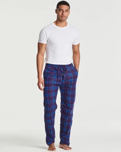Vista 5 de Real Essentials - Paquete de 3 Pantalones de pijama de forro polar para hombre, para descansar (disponibles en tallas grandes y altas)