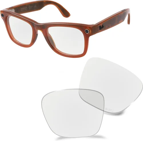 Vista 19 de ANSI Z87.1 Replacement Lens for Ray-Ban Meta Wayfarer Gen1&2&3 Al Glasses Negro ónice
