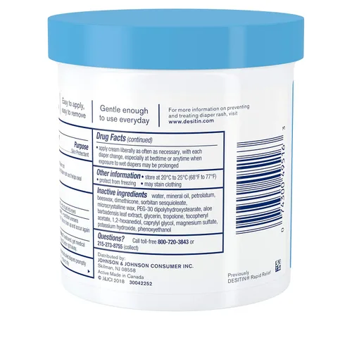 Vista 5 de Desitin Daily Defense - Crema antidermatitis para pañales con óxido de zinc para tratar, aliviar y prevenir la dermatitis del pañal, hipoalergénica
