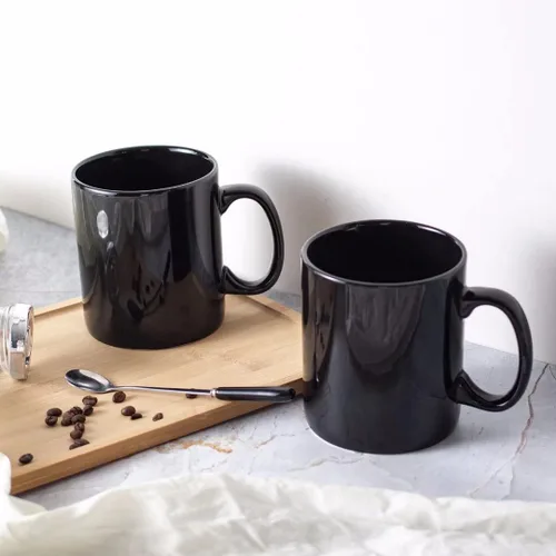 Vista 6 de BYCNZB Juego de 2 tazas de café de cerámica súper grandes de 30 onzas (negro)
