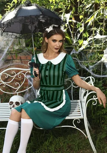 Vista 2 de Maisolly Disfraz de doncella de Halloween para mujer