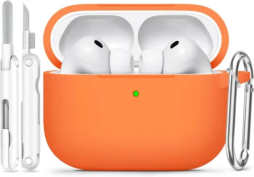 Vista 10 de Funda para AirPods Pro 3 (2025), funda protectora de silicona suave compatible con Estuche Apple AirPods Pro de 3ª generación con kit de limpieza