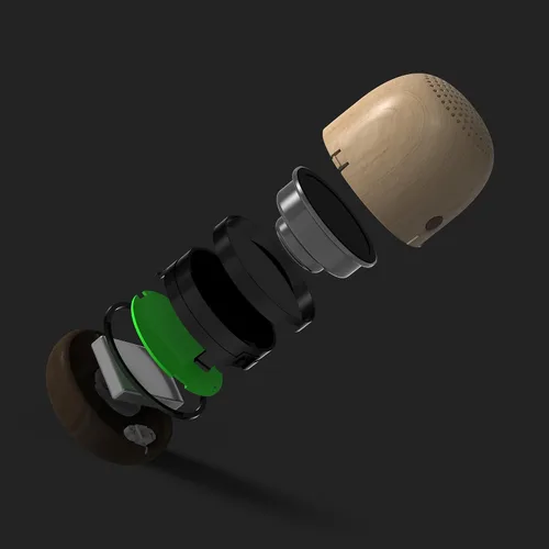 Vista 2 de Mini altavoz Bluetooth – AVWOO Altavoz Bluetooth inalámbrico con graves mejorados y micrófono incorporado, altavoz Bluetooth portátil para viajes